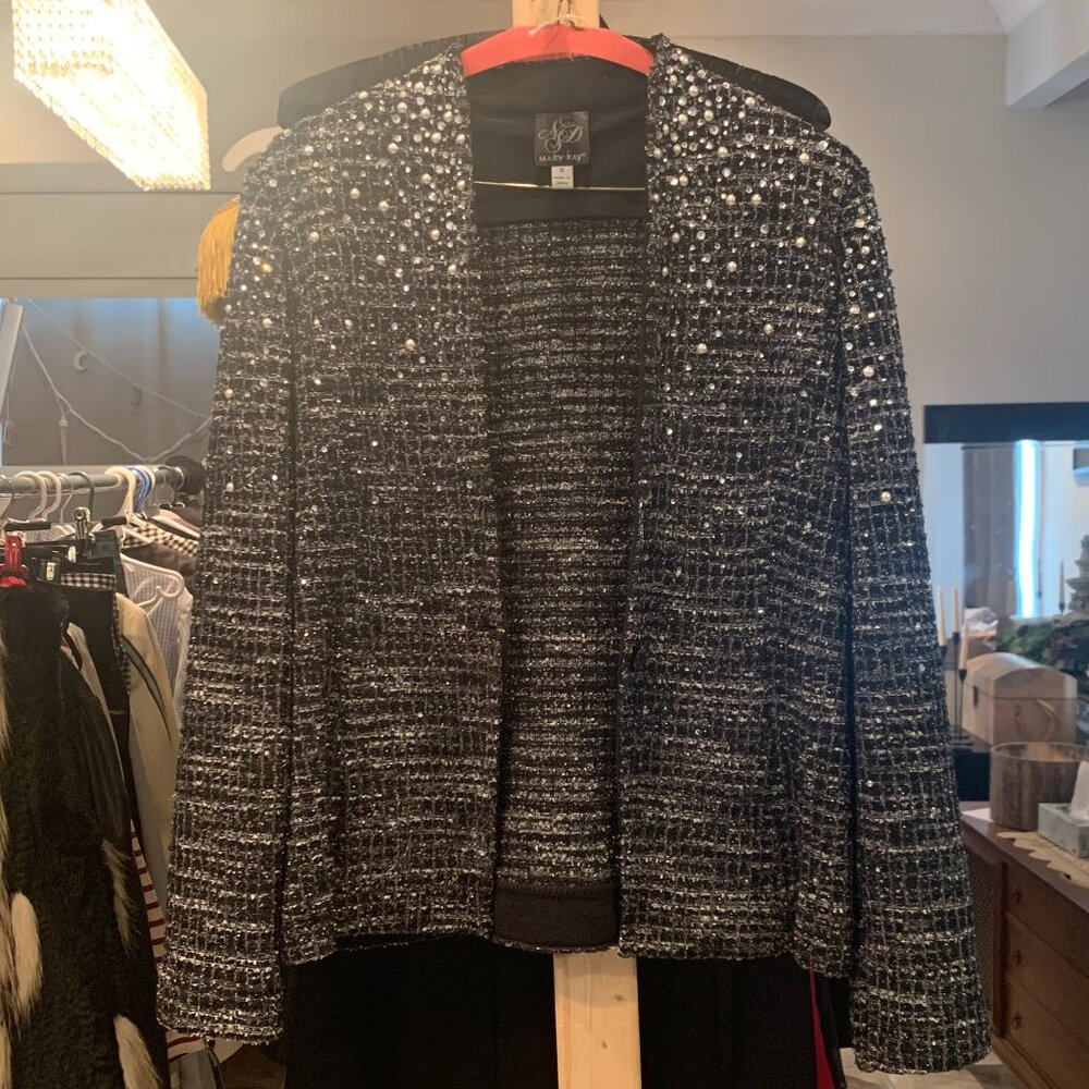 Mary Kay National Size 8 Black Bling Jacket